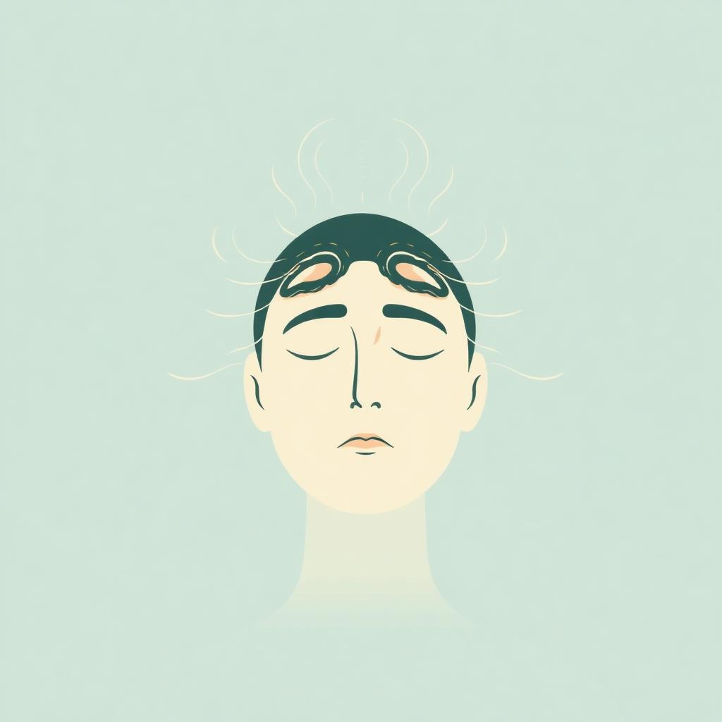Calming illustration representing Headaches & Migraine, a condition treated by Dr. Simran Doria at MindNest Neuropsychiatry Clinic